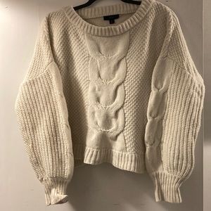 Cable knit sweater